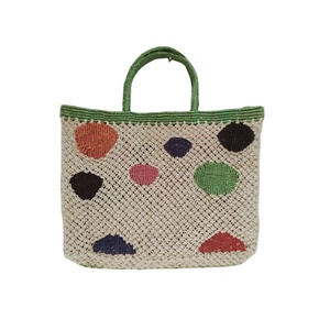 Sac d'épicerie réutilisable en tissu 100% Jute, sac à poignée, emballage Portable, panier de rangement en Jute du Bangladesh, neuf - Product Image 4