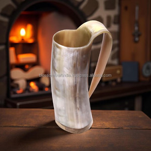 Taza de Cuerno de Búfalo Hecha a Mano, Material Rústico Premium, Textura Elegante, Pieza Decorativa Tradicional Única - Product Image 4