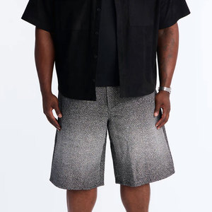 Shorts en jean d'été personnalisés de haute qualité pour hommes, avec broderie appliquée, coupe skinny - Product Image 5