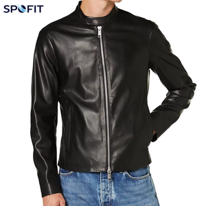 Blouson en cuir de vachette personnalisable, nouveau design, collection hiver 2026, pour homme, décontracté, avec logo frontal, respirant et écologique, vente en gros - Product Image 1