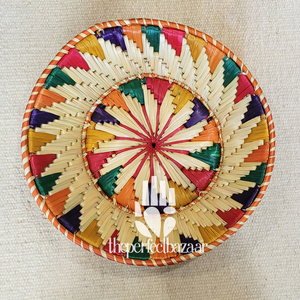 Cesta de Almacenamiento para el Hogar, Multiusos, Redonda y Abierta, Hecha de Hierba Moonj Natural, Ecológica, Duradera, Mini, Multiusos - Product Image 1