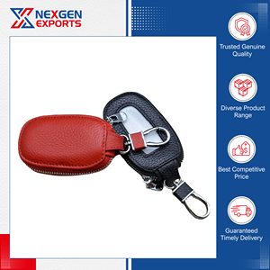 Porte-clés en cuir PU de qualité supérieure, durable et luxueux, disponible en gros, couleur et logo personnalisables, design sur mesure - Product Image 2
