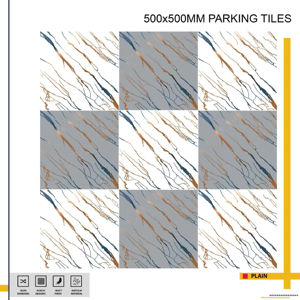 Carreaux de sol extérieurs robustes vitrifiés 50x50 cm, conçus pour les zones à fort trafic nécessitant durabilité, sécurité et solidité. - Product Image 1