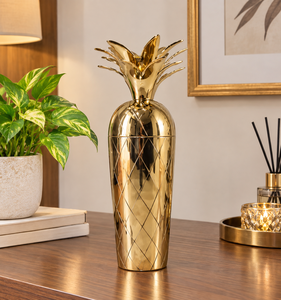 Coctelera de Aluminio con Diseño de Piña Dorada, Capacidad de 3L, Portátil y Duradera para Fiestas y Bares - Product Image 1