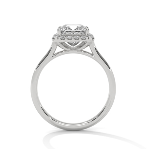 Brilliant Princess Cut Diamond <b>Ring</b> <b>Crafted</b> From 14K White Gold Classic GRA Certified Engagement <b>Ring</b> With Lab Grown Diamonds - Product Image 3