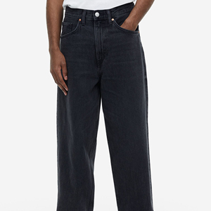 Jeans Premium para Hombre en Lavado Oscuro – Corte Regular, Cintura Alta, Pierna Recta |   Ropa Casual de Moda Urbana - Product Image 3