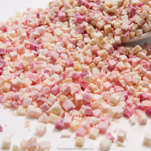 Cubos de frutas liofilizadas de melocotón jugoso en cubitos de 10*10mm para ingredientes/panadería/aperitivos fruta orgánica FD 0 azúcar añadido personalizado aceptar - Product Image 2