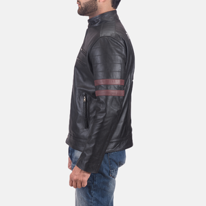 Chaqueta de Cuero Delgada para Hombre al por Mayor, Cuello Alto, Logotipo Frontal, Impermeable, Transpirable, de Secado Rápido, Colores y Tallas Personalizables, Cálida para Invierno - Product Image 4