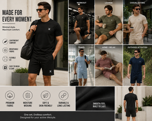 Camiseta Deportiva X Sports City Unisex de Verano, Informal, Cómoda, con Logotipo Tejido, 100% Algodón, Transpirable, de Manga Corta y Cuello Redondo - Product Image 5