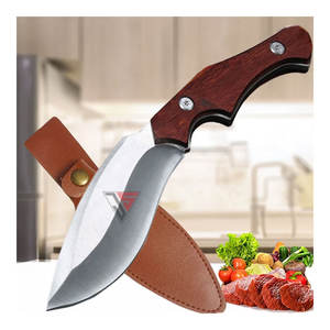 Cuchillo de Caza de Hoja Fija de Acero de Damasco de Grado Industrial Personalizado, Mango de Madera, OEM Personalizable, Garantía de 3 Años - Product Image 2