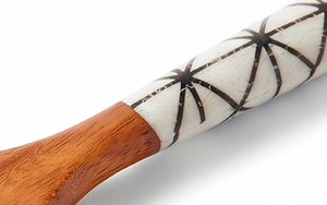 Ensemble de couverts en bois moderne avec manche sculpté traditionnel en bois naturel pour la maison, la cuisine, les fêtes et le camping - Product Image 3