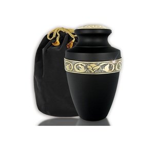 Reliable Manufacturer Affordable Adult Ashes Urn Manufactured from Strong Metal Material with Elegant <b>Memorial</b> Decorative Finish - Product Image 1