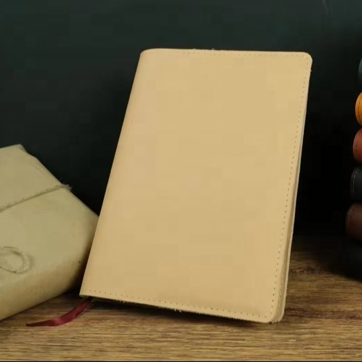 Business Dairy Book Gift Set Soft Leather Cover Notebook with Custom Logo Printed Design Handmade Creative for Promotional Use