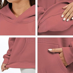 Sudaderas con Capucha Extra Grandes para Mujer, Cómodas, Disponibles en Stock, Transpirables, Ecológicas, con Logotipo Personalizable en la Parte Delantera, 100% Algodón - Product Image 6