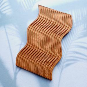 Assiette de service de fruits en bois d'acacia rond, solide, de forme Unique, vente en gros, Offre Spéciale - Product Image 3