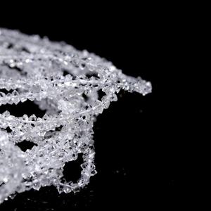 Perles en quartz diamant Herkimer blanc faites à la main, forme de pépites, 3,5 mm, 16 pouces, pour bagues de mariage et de fiançailles - Product Image 4