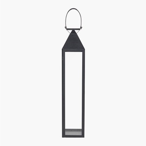 Lanterne à bougie en métal noir classique, décorative, à suspendre, en verre, pour les centres de table de mariage, la décoration de la maison et du jardin - Product Image 5