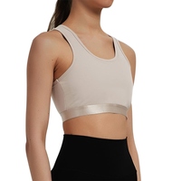 Soutien-gorge de sport halter pour femme 2025, nouvelle collection, respirant, éco-responsable, en Spandex/Nylon, maintien élevé, coupe courte, idéal pour le yoga