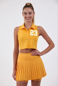 Tenue de tennis pour femme la plus vendue 2025 – Nouveautés : Ensemble floral sans manches, jupe et robe de sport pour femme, ensembles de tennis faciles à porter - Product Image 3