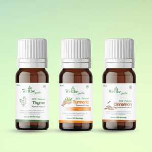 Kit d'extraits d'herbes WellBe Vital Balance, thym, curcuma, cannelle liquide naturels - Product Image 1