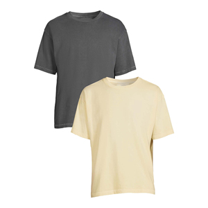 เสื้อยืดผู้ชายผ้าฝ้าย 100% แบบเรียบ ออกแบบเองได้ คุณภาพสูง ทรงโอเวอร์ไซส์ สไตล์ลำลอง ไหล่ตก - Product Image 4