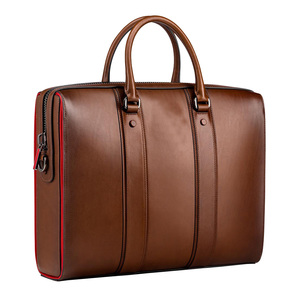 Sac à main pour ordinateur portable en cuir de qualité supérieure pour hommes, grande capacité, durable, sac de travail de bureau avec bandoulière - Product Image 3