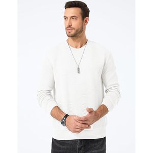 2025 sweat à col rond pour hommes pull à manches longues décontracté avec broderie 3D étiquette personnalisée Anti-rides caractéristiques tailles XL 2XL - Product Image 2