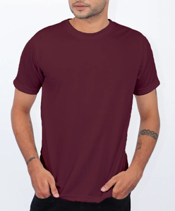 Camiseta de Cuello Redondo para Hombre, Color Sólido, Precio Económico, Venta al Por Mayor, Directo de Fábrica, Impresión de Logotipo Personalizado, Manga Corta, OEM - Product Image 3