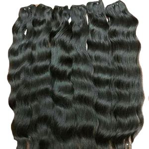 Extensiones de cabello humano sin procesar 100% de la mejor calidad de la India, cabello de templo al por mayor, precio de fábrica de La India - Product Image 1