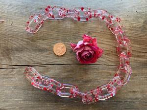 Chaîne murale en résine faite à la main pour la décoration de la maison, art mural moderne en acrylique pour le salon, la chambre à coucher, le bureau - Product Image 4