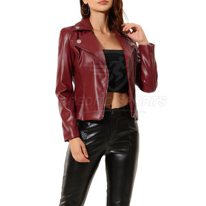 <b>Cheap</b> Price Women Leather <b>Jackets</b> New Arrival Women Leather <b>Jackets</b> <b>Winter</b> Customized Color Leather <b>Jacket</b> - Product Image 3