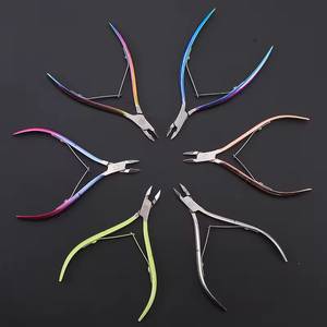 Professional Stainless Steel <b>Nail</b> Clippers Curved Bevel Tip Sharp Blade Adult Finger <b>Nail</b> <b>Tool</b> New Design Multi Color Set - Product Image 1