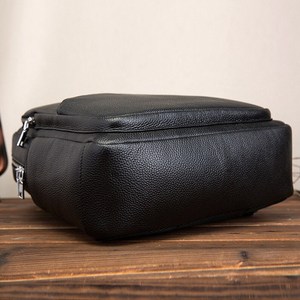 กระเป๋าเป้สะพายหลังกันน้ำ หนังแท้ ป้องกันการโจรกรรม สไตล์วินเทจ สำหรับใส่แล็ปท็อป ขนาดมาตรฐาน 20-35 ลิตร รุ่น Unisex LBP-0328 - Product Image 5