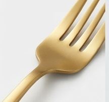 Ensemble de couverts en acier inoxydable plaqué or, finition miroir, luxe moderne, vaisselle de mariage, passe au lave-vaisselle, couverts pour table à manger - Product Image 3