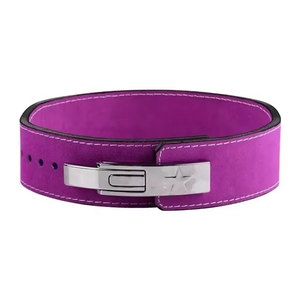 Cinturón de levantamiento de pesas Geo Brother Co de cuero vacuno, antideslizante, transpirable, resistente, ajustable, unisex, con hebilla de palanca. - Product Image 4