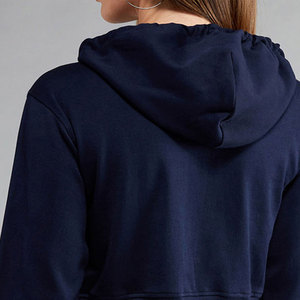 Reasonable Price Best Selling Crop Top Hoodies Custom Design Street Wear Women Crop Top Hoodies - Product Image 6