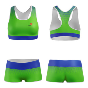 Conjunto Deportivo Personalizado para Mujer, Top y Shorts Sublimados con Aspecto Sin Costuras, Fabricante de Ropa Deportiva para Gimnasio, Entrenamiento, Yoga y Fitness - Product Image 4