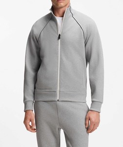 Conjunto de Moda Estética para Hombre al por Mayor, Chaqueta Gris + Pantalones Jogger, Suministro Personalizado OEM, Conjunto Casual Minimalista de Dos Piezas - Product Image 3