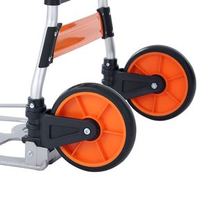 Carrello a Quattro Ruote in Alluminio, Capacità di Carico 135 kg, Convertibile con Manico Telescopico - Product Image 5