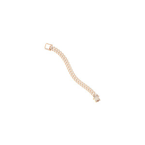 Pulsera de Cadena Cubana REYES en Oro Rosa Brillante de 14K con Diamantes Cultivados en Laboratorio, Joyería para Bodas y Fiestas - Product Image 2