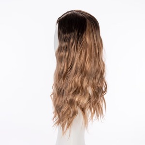 Peluca Ombre de Lujo de la Mejor Calidad para Mujer, Cabello Sintético con Degradado Natural de Negro a Marrón para Uso Diario, Disponible para la Venta - Product Image 4