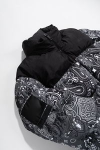 Veste bouffante pour hommes de haute qualité Logo personnalisé col montant imperméable et respirant hiver mode Streetwear en gros - Product Image 6