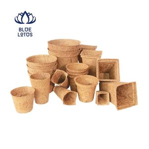 BEST SELLER Pot en fibre de coco écologique et durable de qualité supérieure, pot de semis biodégradable avec trous de drainage pour pépinière - Product Image 1