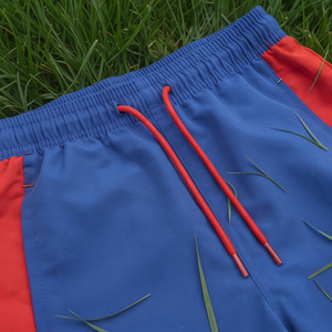 Wholesale Lightweight Windbreaker Nylon Shorts Set Custom Zipper Rain Hoodie Drawstring Waist Shorts Two Piece Unisex - Product Image 3