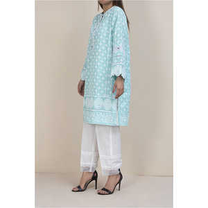 Blusa de algodón adornada para mujer PS1041 - Product Image 2