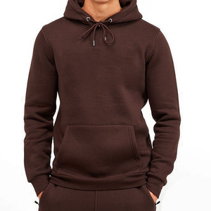 Premium Men’s Brown <b>Hooded</b> Tracksuit Set | Full <b>Zip</b> Hoodie & Jogger Pants Casual Sportswear Two-Piece Outfit OEM Manufacturer - Product Image 5