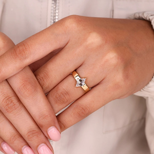 Anillo Solitario con Corte Losango, Anillo de Diamante Cultivado en Laboratorio de 1.50 Quilates, Anillo de Compromiso, Anillo de Boda, Joyería, Anillo de 14k, Vermeil Eternity - Product Image 4