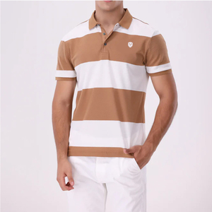 Chemises polo pour hommes, nouvelle conception, impression de logo personnalisée, couleur unie, qualité supérieure, coupe classique, vêtements décontractés pour le golf. - Product Image 1