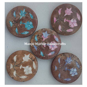 Miroir incrusté de marbre de qualité supérieure avec nacre Design élégant fait à la main pour la décoration intérieure - Product Image 5