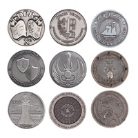 Fabrication de pièces de monnaie antiques en gros bon marché personnalisé 3d métal plaqué or argent vieilles pièces de collection à vendre